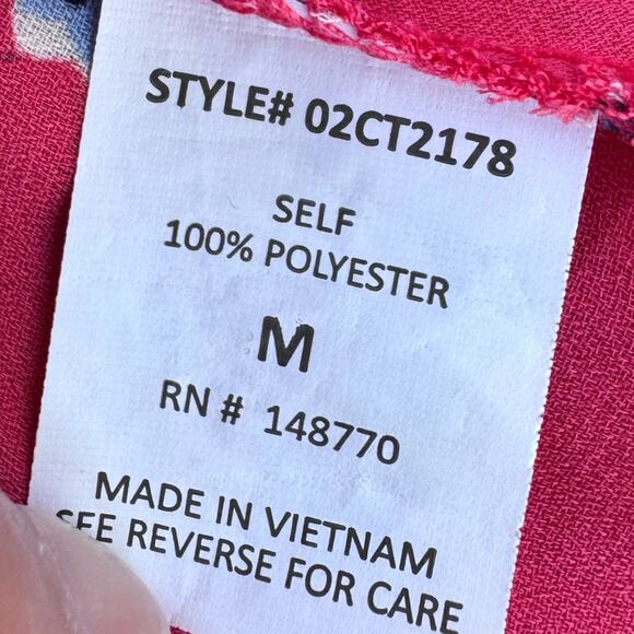 Sienna Sky Lightweight Floral Knotted Tank Blouse Size Medium - Picture 8 of 9